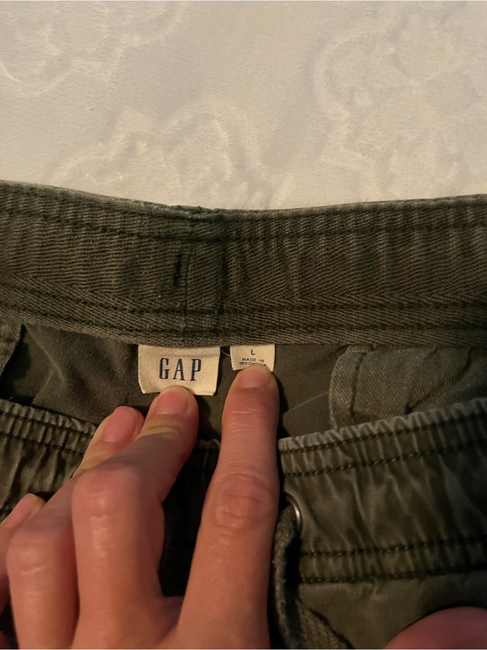 GAP Olive Drawstring Joggers - Picture 3 of 4